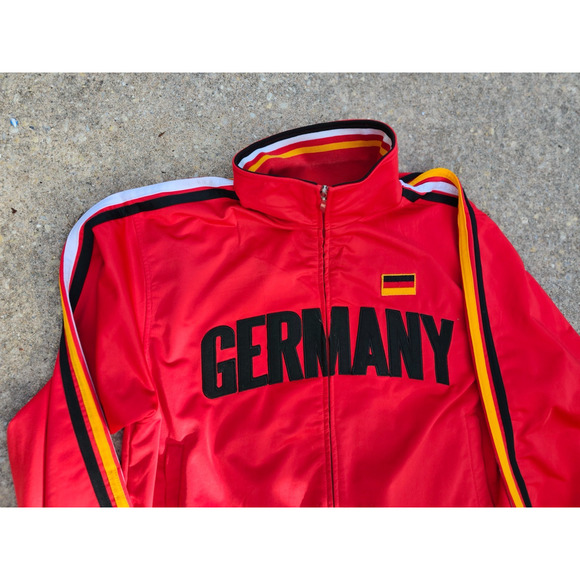 Men’s Germany Soccer Futbol Track Warm Up Jacket XL Flag World Cup Track 5Sun - Picture 2 of 5